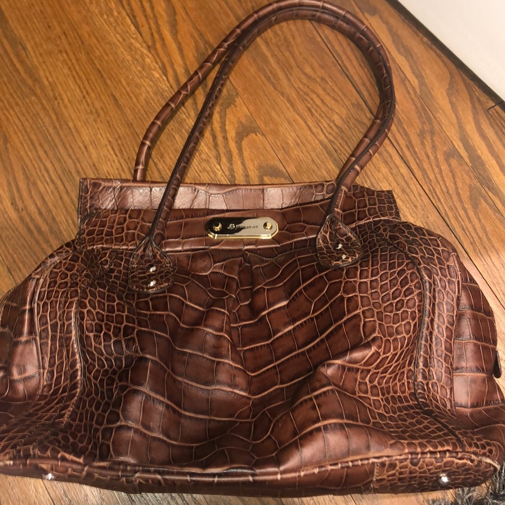 Snake skin brown handbag-perfect condition